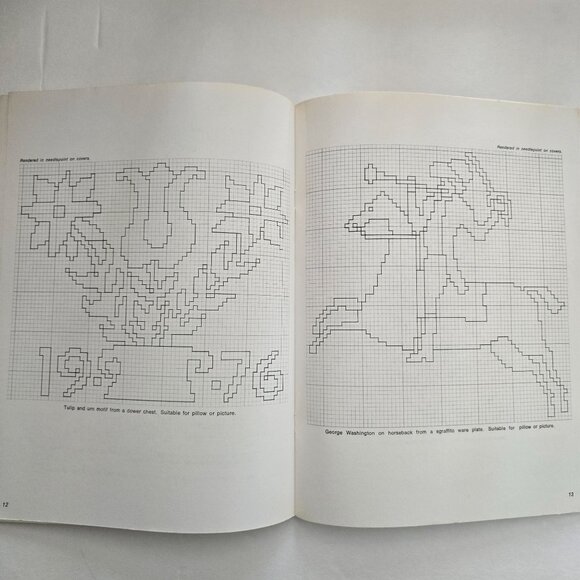 Marcia Loeb Pennsylvania Dutch Needlepoint Designs Charted For Easy Use Book - Picture 10 of 16